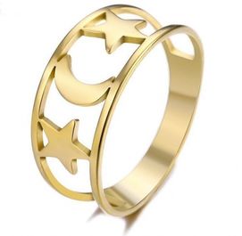 AP075b Pierścionek damski ze stali chirurgicznej rozmiar 7