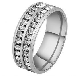 AP088b Pierścionek damski ze stali chirurgicznej rozmiar 7