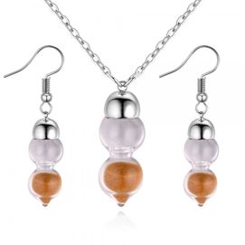 FKO012b Komplet naszyjnik i kolczyki