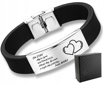 TB022a Bransoletka dla SYNA TATY z grawerem