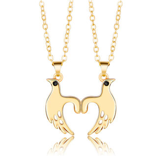 GN204c Naszyjniki dla Pary z magnesem dłonie