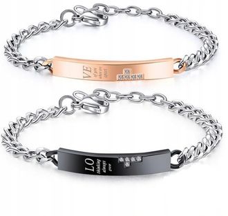 GB010 Bransoletki dla ZAKOCHANYCH 2 sztuki