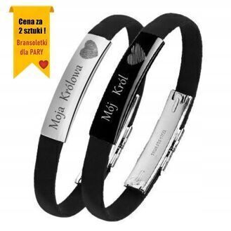 RB030 PARA bransoletek z grawerem dla NIEJ i dla NIEGO