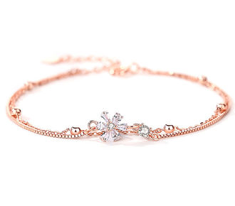 DB060a Bransoletka FLOWERS