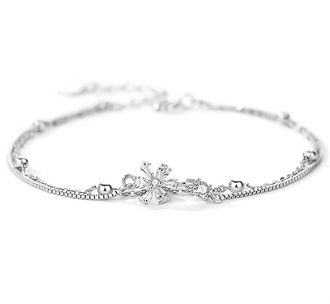 DB060b Bransoletka FLOWERS 