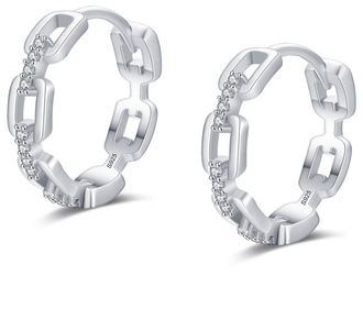 BK015 Kolczyki ZDOBIONE KOŁA srebro pr. 925