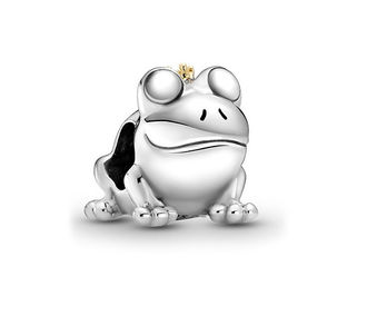 BZ027 Zawieszka Charms KSIĘŻNICZKA ŻABKA srebro pr. 925