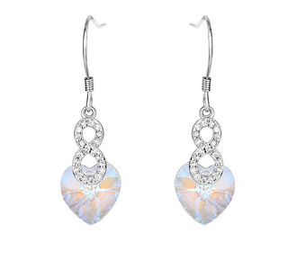 BK037 Kolczyki SERDUSZKA srebro pr. 925