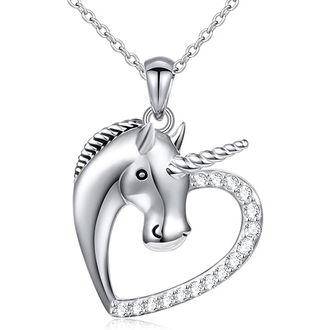 BN119 Naszyjnik JEDNOROŻEC srebro pr. 925