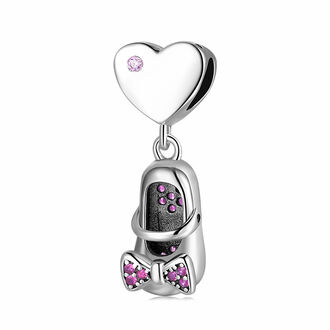 BZ067 Zawieszka Charms MAGICZNY PANTOFELEK srebro pr. 925