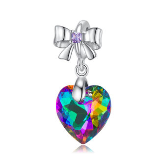 BZ070a Zawieszka Charms FLOWERS srebro pr. 925