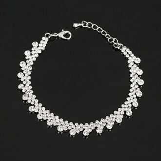 EB063 Bransoletka srebrna cyrkonie KRYSZTAŁKI 