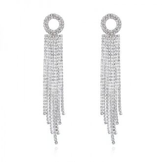 EK085b Kolczyki srebrne CYRKONIE kryształki 