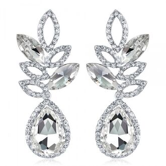 EK091 Kolczyki srebrne CYRKONIE kryształki 