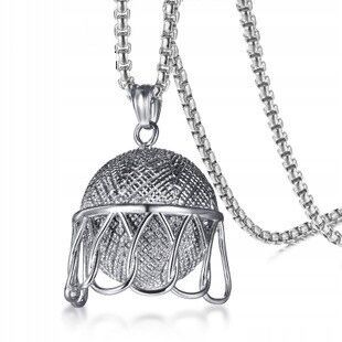 UN022 Naszyjnik ze stali chirurgicznej KOSZYKÓWKA