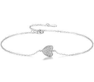 BB074a Bransoletka SERCE srebro pr. 925 