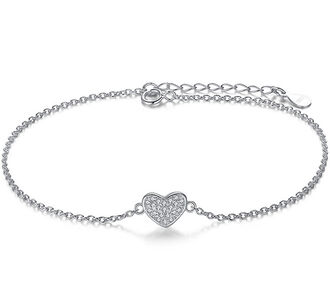 BB083 Bransoletka SERDUSZKO srebro pr. 925