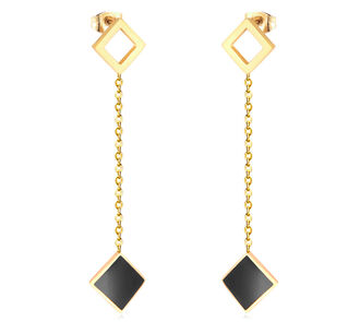 AK305a Kolczyki ze stali chirurgicznej DŁUGIE 