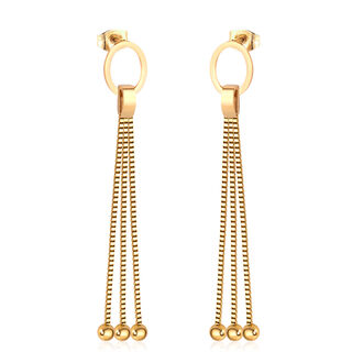 AK313a Kolczyki ze stali chirurgicznej DŁUGIE 