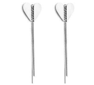 AK325b Kolczyki ze stali chirurgicznej SERCA długie