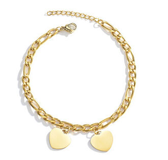 AB323b Bransoletka ze stali chirurgicznej SERDUSZKA