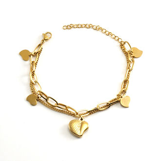 AB326 Bransoletka ze stali chirurgicznej SERCA