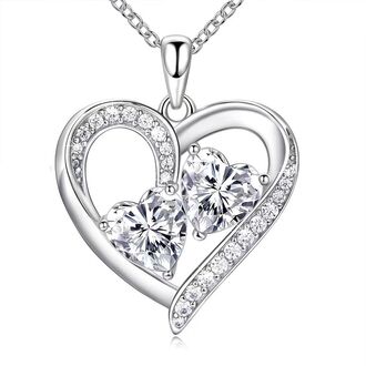 BN126 Naszyjnik SERDUSZKO srebro pr. 925