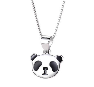 BN129 Naszyjnik MIŚ PANDA srebro pr. 925