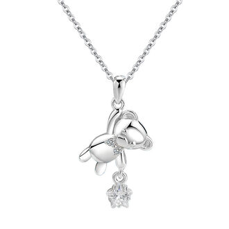 BN133b Naszyjnik MIŚ z gwiazdką srebro pr. 925