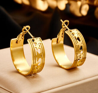 AK348 Kolczyki ze stali chirurgicznej