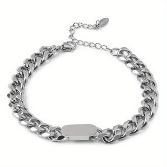 AB384b Bransoletka ze stali chirurgicznej ŁAŃCUCH
