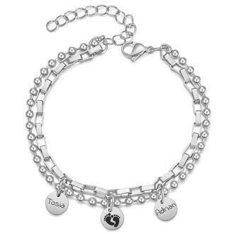 LB053a Bransoletka ze stali CHIRURGICZNEJ z grawerem 