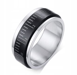 NP035 Obrączka męska RULER CIRCLE