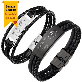 RB041 Bransoletki dla PAR z grawerem 