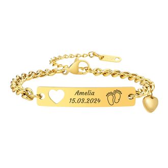 LB059 Bransoletka ze stali CHIRURGICZNEJ z grawerem 