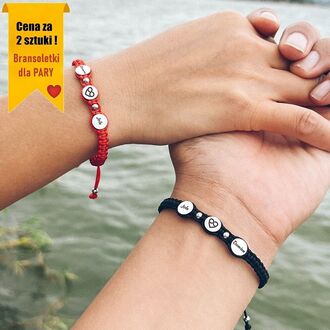 RB045 Personalizowane bransoletki dla PAR z grawerem 