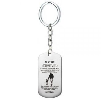 WB012 BRELOK z gotowym grawerem DLA SYNA od taty